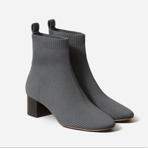The Glove Boot in ReKnit Slate Grey Size 6